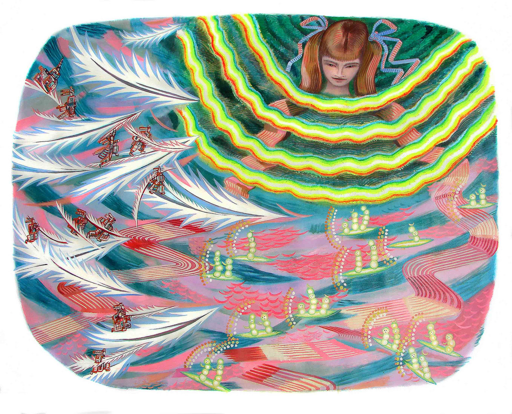 La niña del agua Huile sur toile 150cm x 210cm 