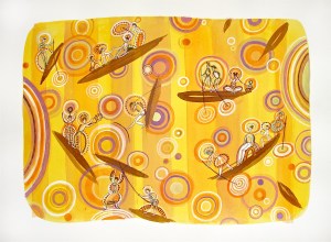 Navigateurs technique mixte sur papier 50cm x 65cm