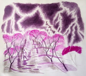 S/T 150cm x 150cm encre sur papier